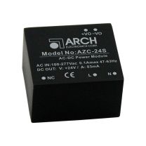 AZC-3.3S 2 W AC/DC teholähdemoduuli piirikortille; 3,3 VDC 600 mA