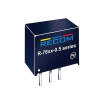 R-781.5-0.5 0,5 A DC/DC regulaattori SIP3; 1,5 VDC 500 mA